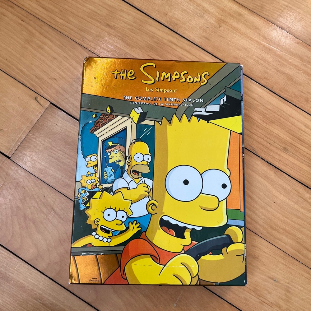 The Simpsons The Complete Tenth Season DVD Box Set Gold Slipcase 2007 Fox